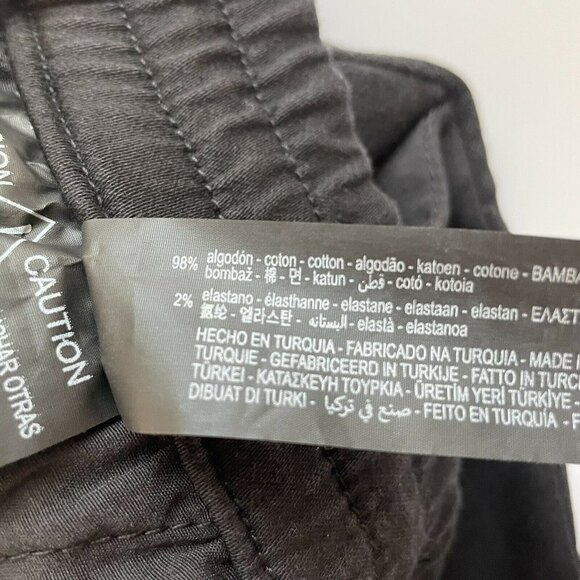 NWT ZARA The Jogger Wide Leg Pants Trousers Sweatpants Raw Hem OVERSIZED XS - Picture 7 of 14